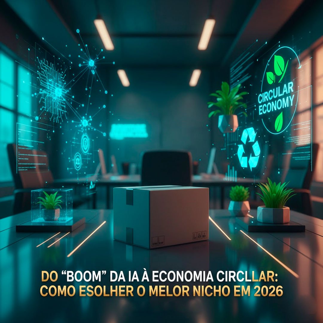 DA IA À ECONOMIA CIRCULAR: COMO ESCOLHER O MELHOR NICHO EM 2026