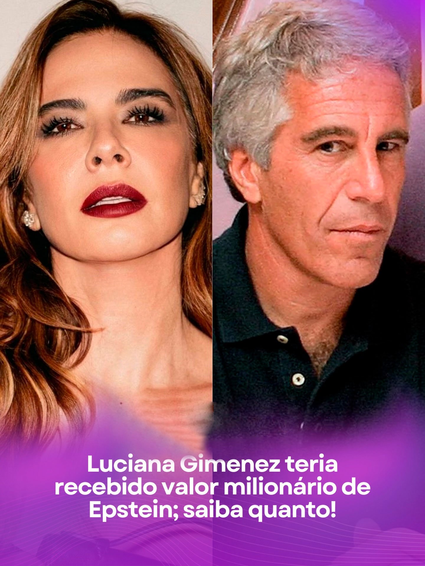 Nome de Luciana Gimenez aparece em documentos do Caso Epstein